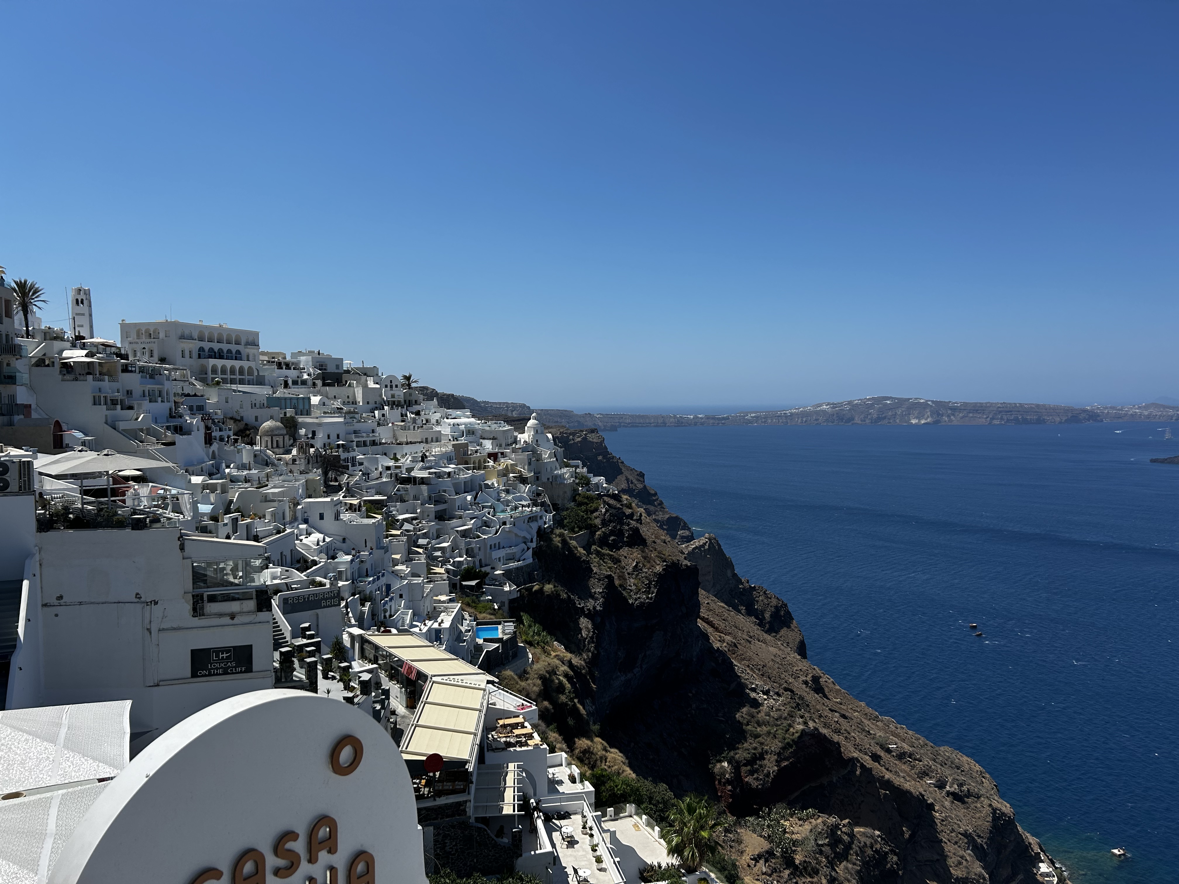 Santorini mountain side